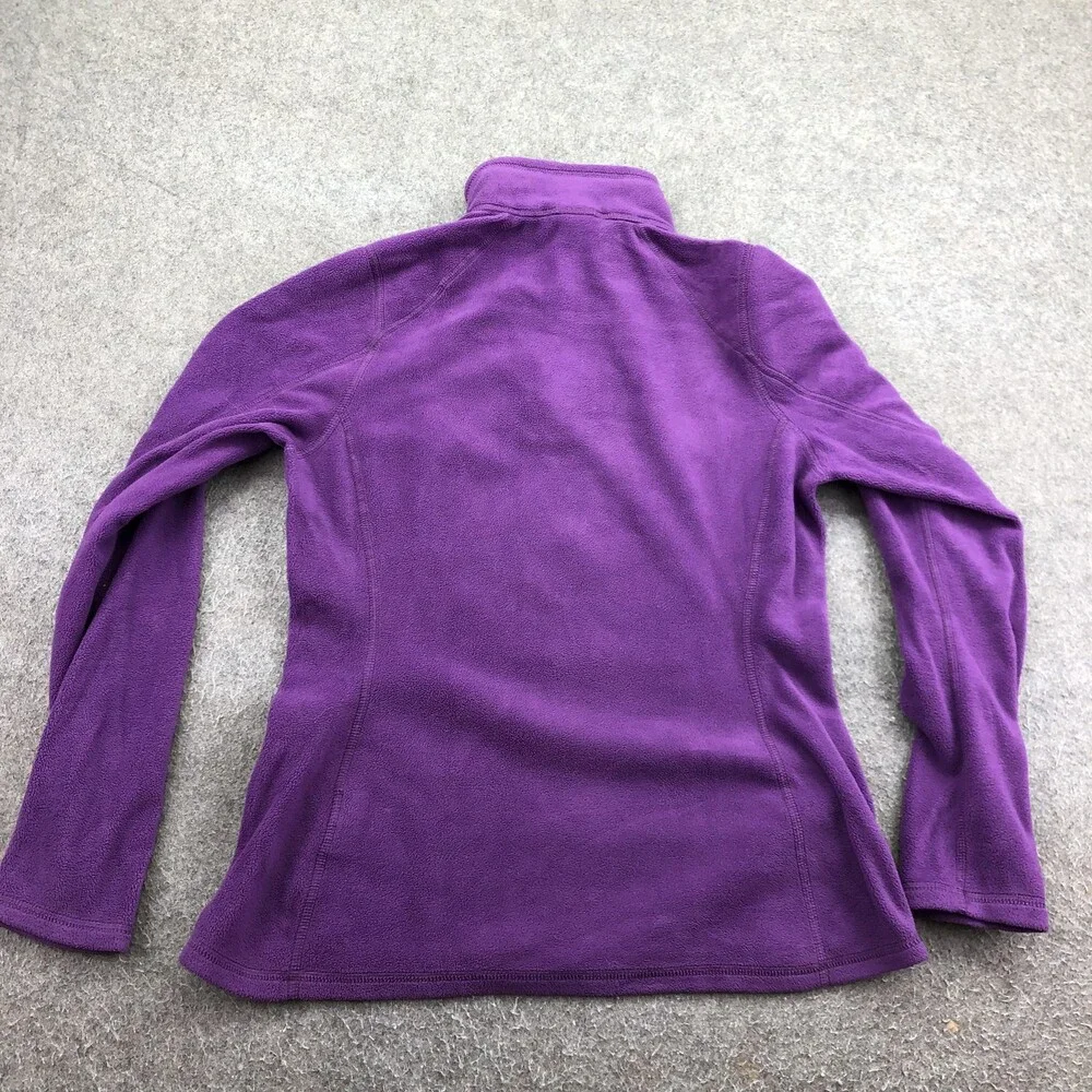 The North Face Sweater Womens Small Purple 1/4 Zip Fleece Hiking Top Athletic